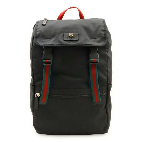 GUCCI Black Leather Backpack main image 5
